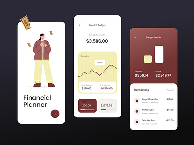 Financial Planner App Design 🏦📈💸