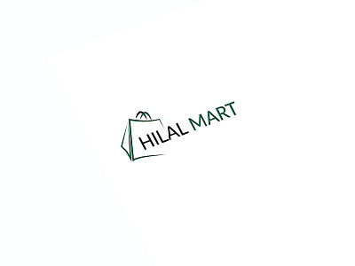Hilal Mart/Online shop logo design illustration illustrator line art logo logo design minimal minimalist logo online shop shopping bag typography vector