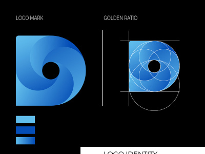 Modern Golden Ratio D Logo Design