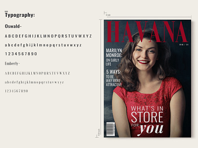 Havana Magazine Cover Details branding cover design editorial fashion graphicdesign layout magazine typeface typography