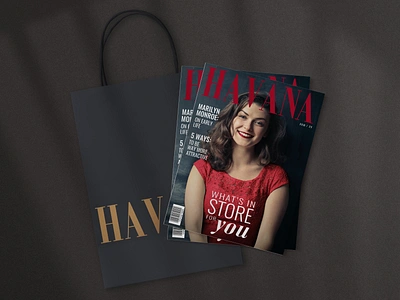 Havana Magazine Cover(s) v.3 bag brand identity branding cover design editorial fashion graphic design magazine typography