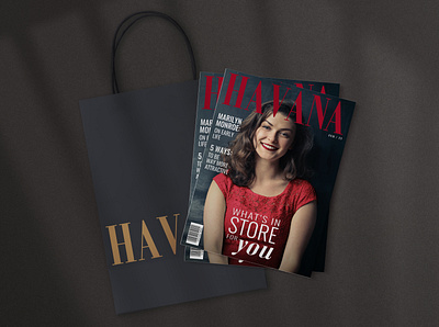 Havana Magazine Cover(s) v.3 bag brand identity branding cover design editorial fashion graphic design magazine typography