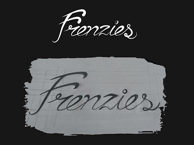 Frenzies Lettering Sketch brand concept food graphicdesign hand drawn hand lettering identity lettering logo logo design restaurant sketch