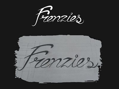 Frenzies Lettering Sketch