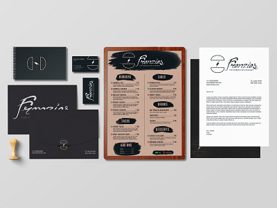 Frenzies Burger business stationery design