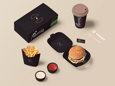 Burger Design French Fries  Fries packaging, Burger, Burger branding