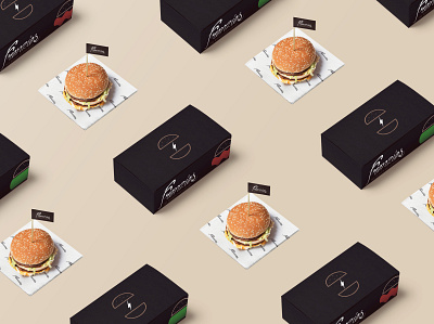 Frenzies Burger food packaging v.2 box brand branding burger concept design food graphic design identity logo packaging restaurant