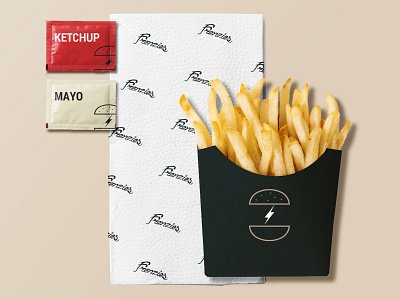 Frenzies Burger French fries brand branding concept design food french fries graphic design identity logo packaging restaurant