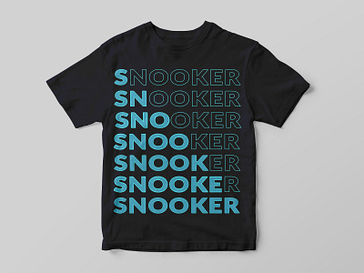 Snooker Shirt Design v.1 creative design freelance graphic design merchandise minimal sport t shirt type