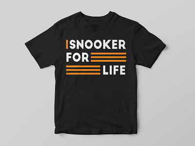 Snooker Shirt Design v.2 creative design freelance graphic design merchandise minimal sport t shirt type