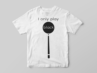 Snooker Shirt Design v.4 creative design freelance graphic design merchandise minimal sport t shirt type