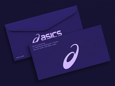ASICS Envelope art direction asics brand identity branding concept design envelope graphic design logo logo design packaging sport