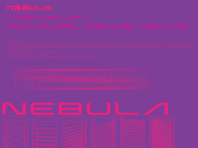 Nebula - Typography Test Part 2 galaxy graphicdesign nebula poster design space