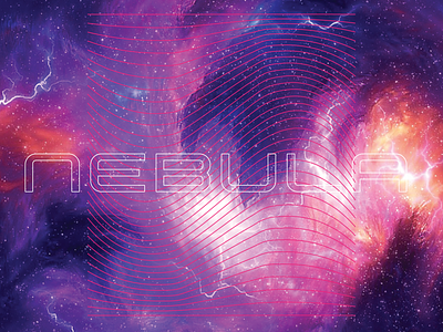 Nebula - Poster Design galaxy graphic design poster design space typography
