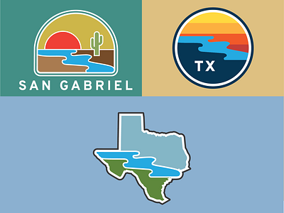 San Gabriel Hat Co. Logos country hat hat design logo river texas