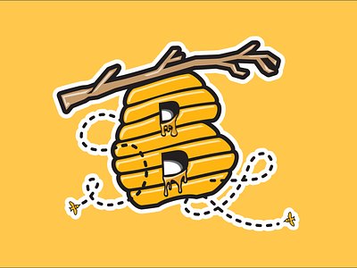 On both the versions of the Salt Lake Bees logo (old and new), the