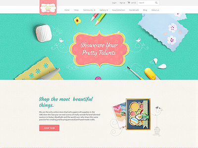 Dribble craft creative landing ui ux website