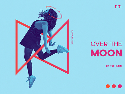 Over The Moon Postcard