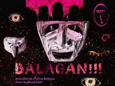 "BALAGAN!!!" animation poster animation design dragonframe drawing illustration movie oil photoshop poster