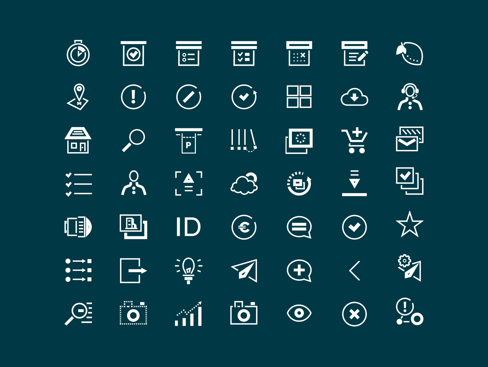 Icon set for a photo & editing platform design by Marina Belikova on ...