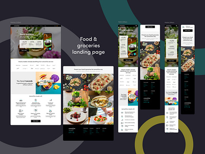 Food & groceries vertical landing page