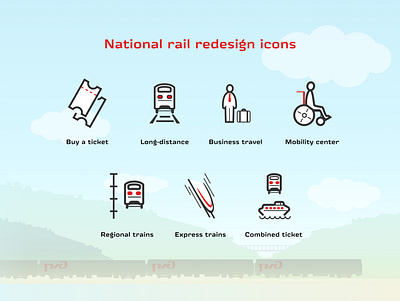 National rail redesign icons b2c branding ci concept corporate corporate identity design figma graphic design icon icon set icons illustration illustrator rail redesign redesign concept ui vector