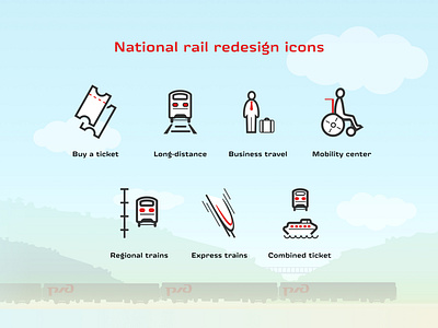 National rail redesign icons