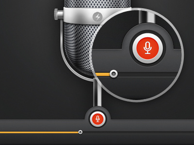 Audio Recording app bar button icons ipad learning microphone progress record slider
