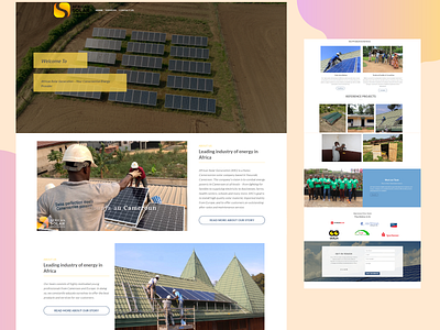 Solar Energy company from South Africa design ui ux webdesign webdevelopment website website builder website concept website design wordpress wordpress design wordpress development