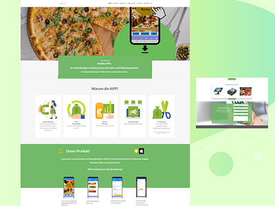 Website for a Food Ordering App in Germany branding design webdesign webdevelopment website website concept website design wordpress wordpress design wordpress development