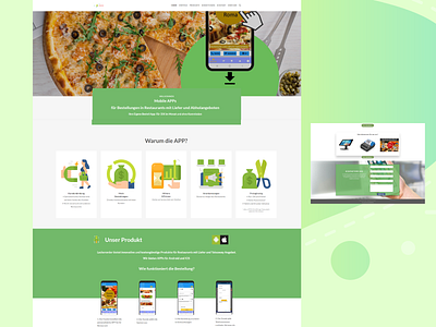 Website for a Food Ordering App in Germany