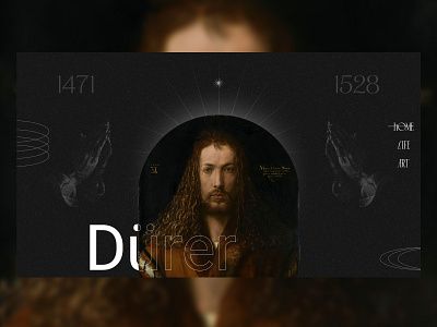 Albrecht Dürer website art design durer minimal renaissance ui website