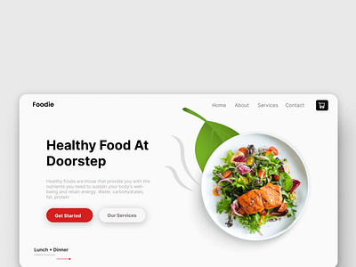 Food Web Design branding graphic design logo ui