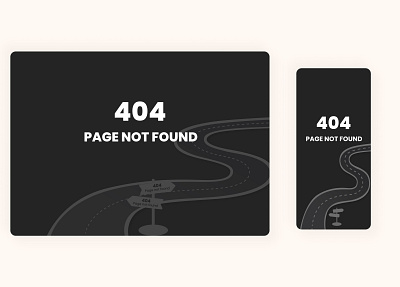 404 - page not found branding product design ui