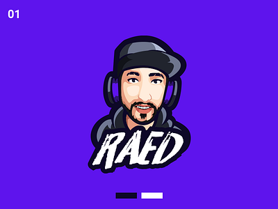 Raed Logo branding design illustration logo logo mark logos mascot mascot logo vector