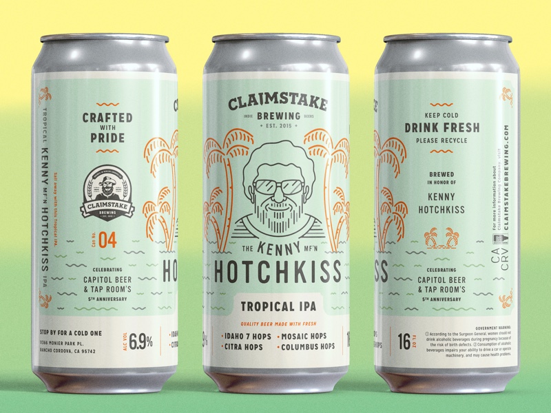 Claimstake Brewing Kenny Mf N Hotchkiss Label By Steve