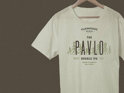Claimstake Pavlo T-shirt agfr beer brew brewery claimstake brewing craft brewing grits indie beer pavlo tshirt
