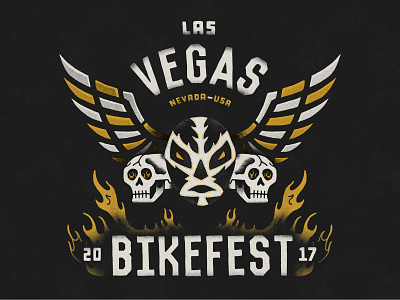 2017 Las Vegas Bikefest T-shirt Illustration