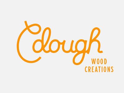 Cdough Wood Creations Graveyard 01 cursive handlettering lettering logo type