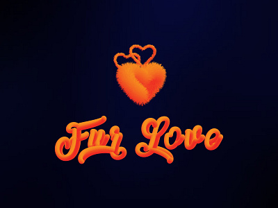 Fur Love 3D Logo 3d art 3d logo app branding business design flat fur logo icon logo logo design luxury logo marketing minimal minimalist logo modern typogaphy unique vector