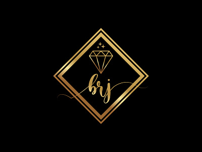 brj jewelry company logo app branding brj logo business logo diamond logo fashion logo flat gold logo jewelry logo logo design luxury logo minimal modern logo ornaments logo star logo typogaphy vector