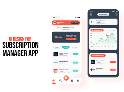 SUBSCRIPTION APP ui