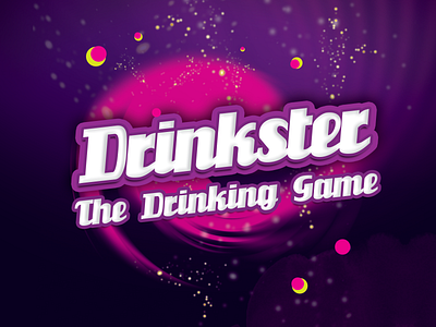Drinkster logo - The Drinking Game board game drinking game drinkster game game design game logo graphics logo logo design logotype