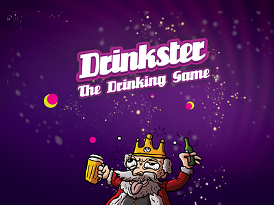 Drinkster The Card Game - Promo Ad ads board game drinking game drinkster game design illustration king playing card promo