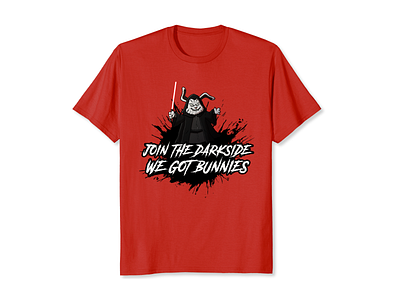 Join the Darkside, We Got Bunnies - T-shirt design art fan art game design illustration t shirt t shirt design t shirt designer