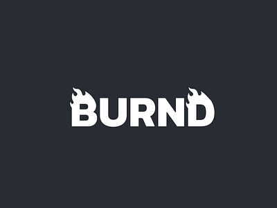 BURND - Logotype branding burning flames logo logodesign logotype