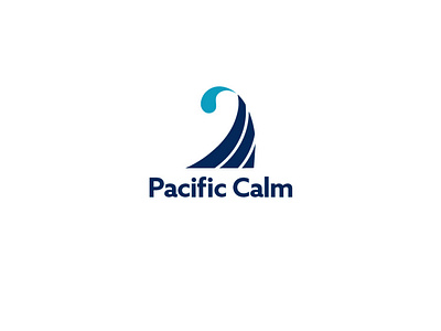 new pacific calm logo by Aditi Choudhary on Dribbble