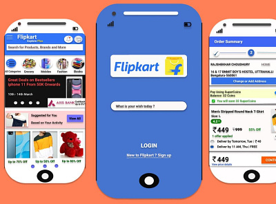 Flipkart Clone animation branding clone design ecommerce fashion flipkart icon logo minimal typography ui ux vector