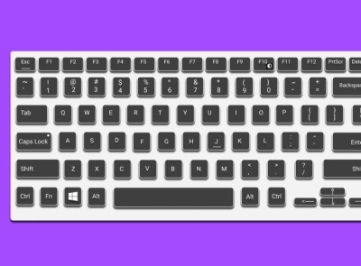 Keyboard UI branding clone design flat illustrator typography ui ux vector web