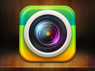 Camera Icon app camera china color design icon ios ipad iphone lens photo picture ui